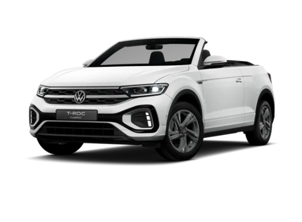 Witte Volkswagen T-Roc Cabrio