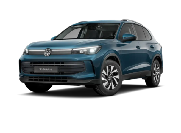 Blauwe Volkswagen Tiguan