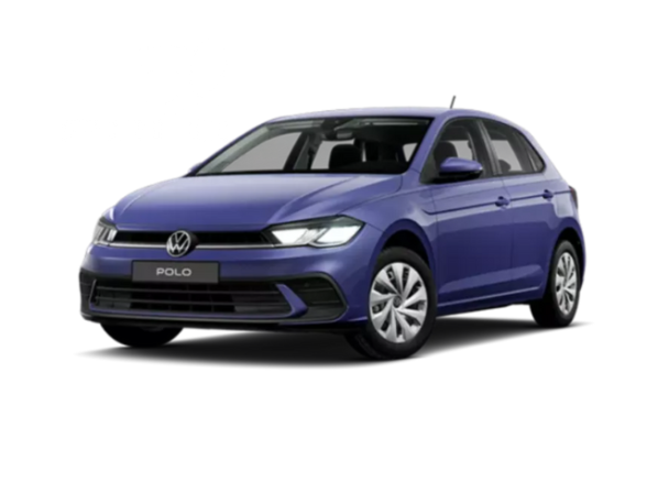 Paarse Volkswagen Polo