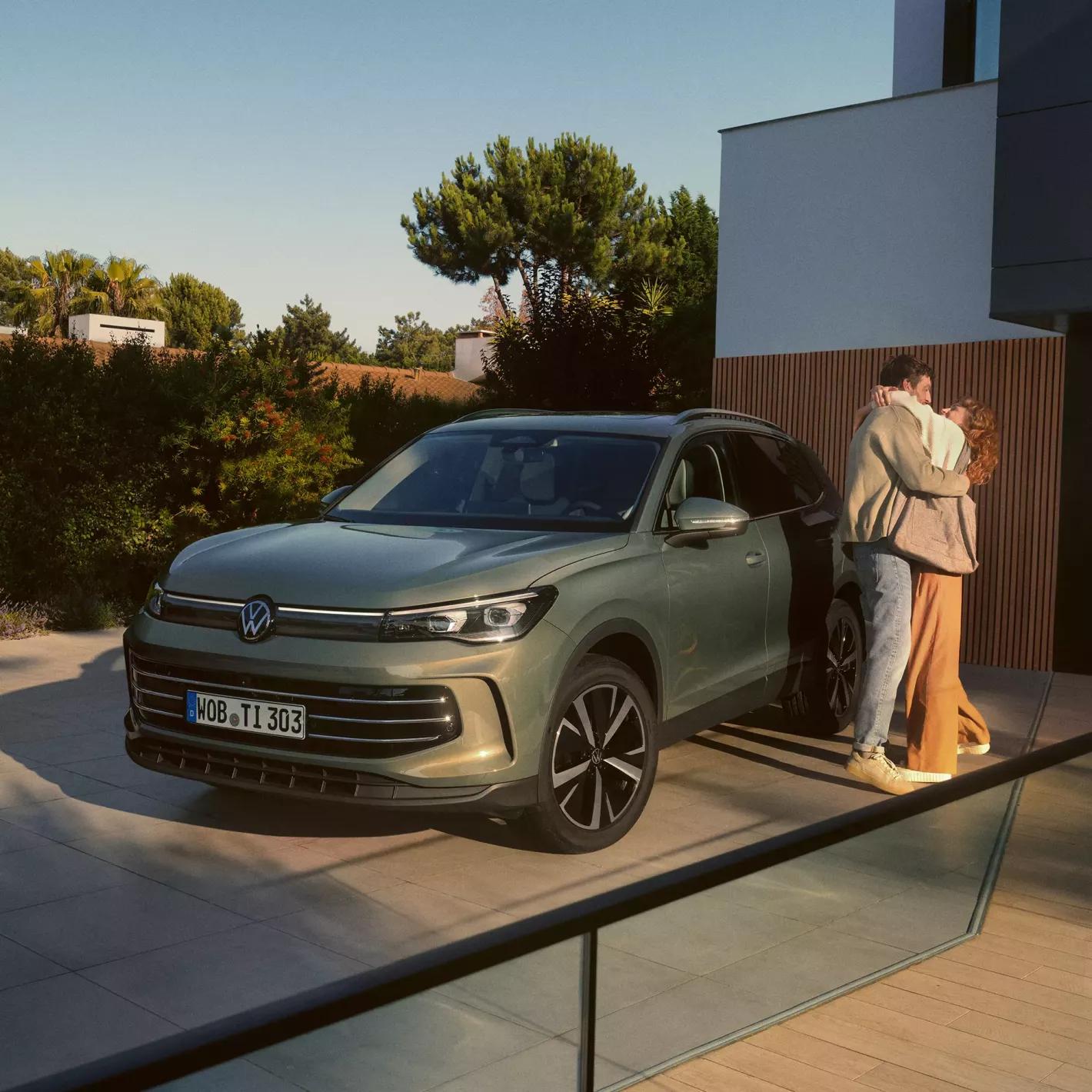 Groene Volkswagen Tiguan