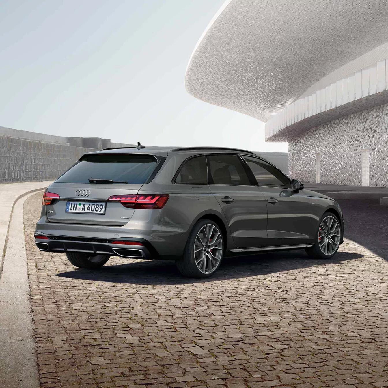 a4 avant achterkant grijs