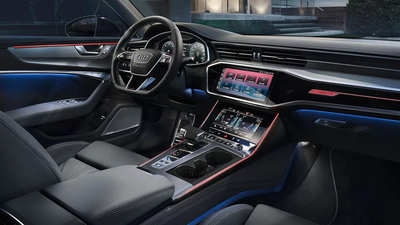 audi a5 sportbck infotainment interieur zwart
