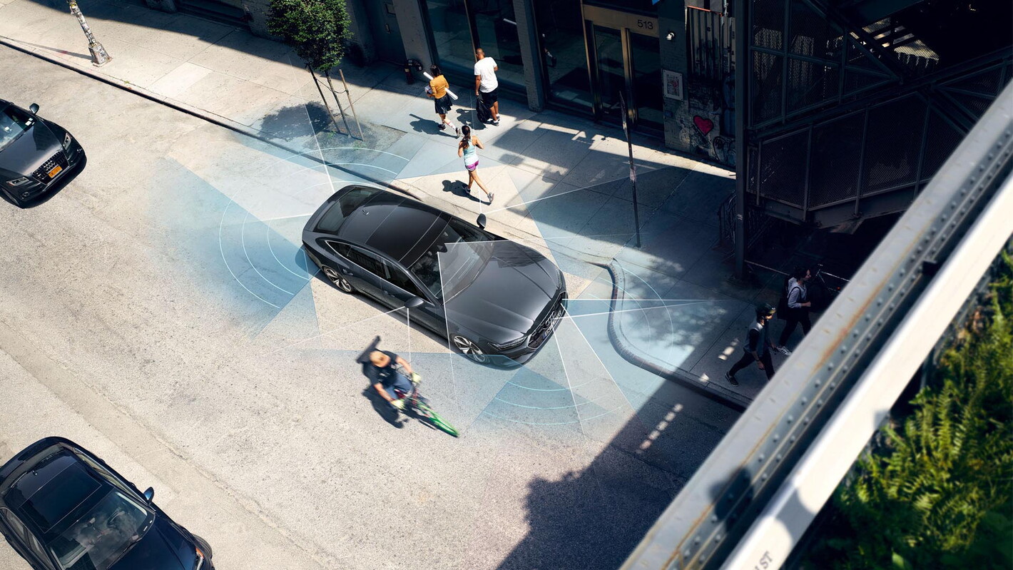 Audi a7 sportback rijhulpsysteem zwart