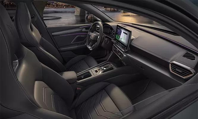 cupra leon break interieur zetels zwart