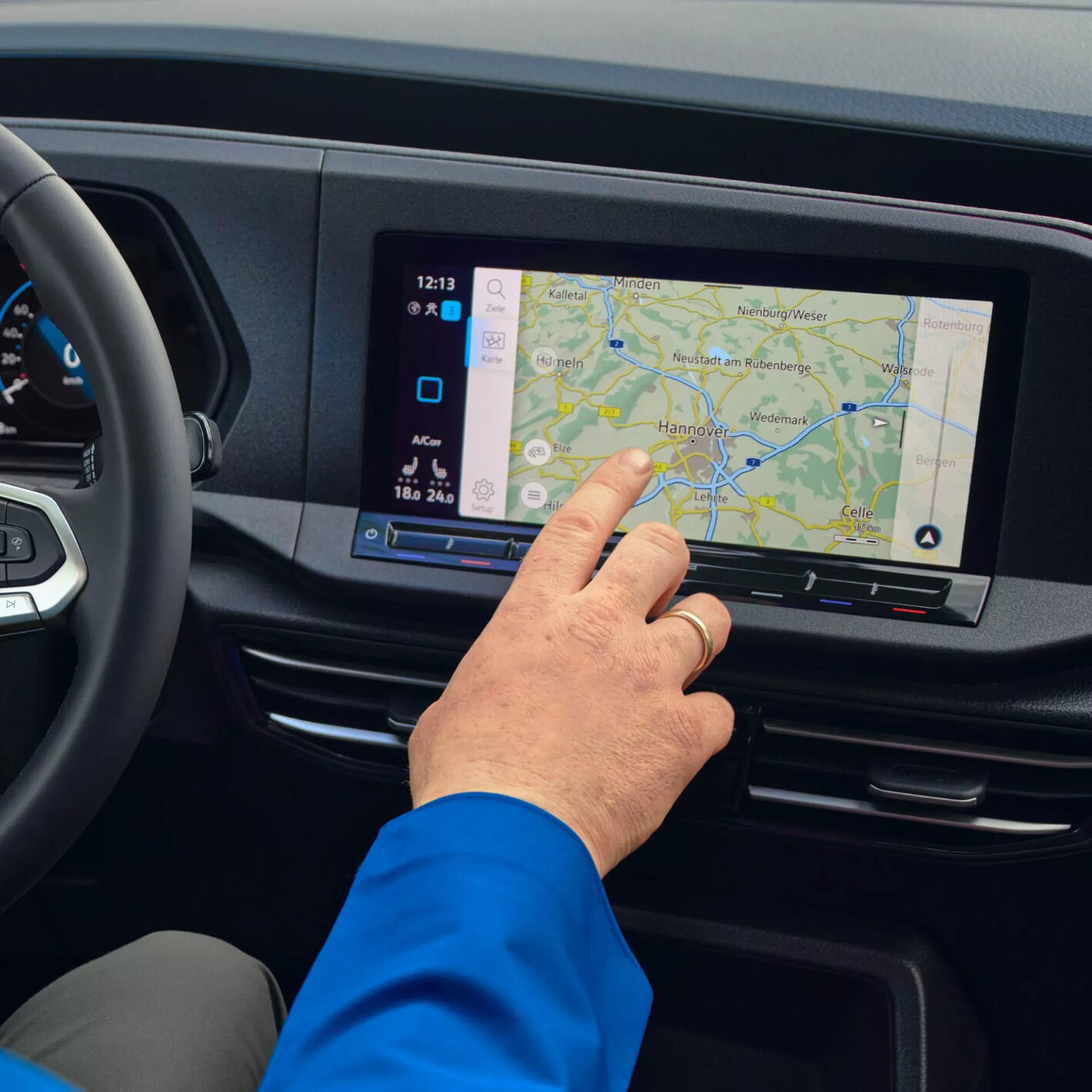 Volkswagen bedrijfsvoertuigen caddy navigatie