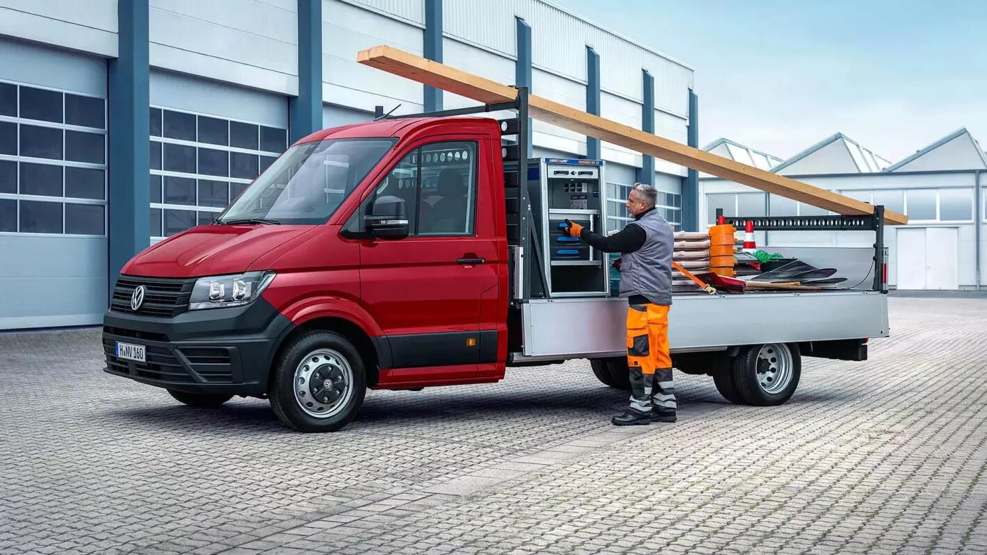 Volkswagen bedrijfsvoertuigen crafter pick-up gevuld