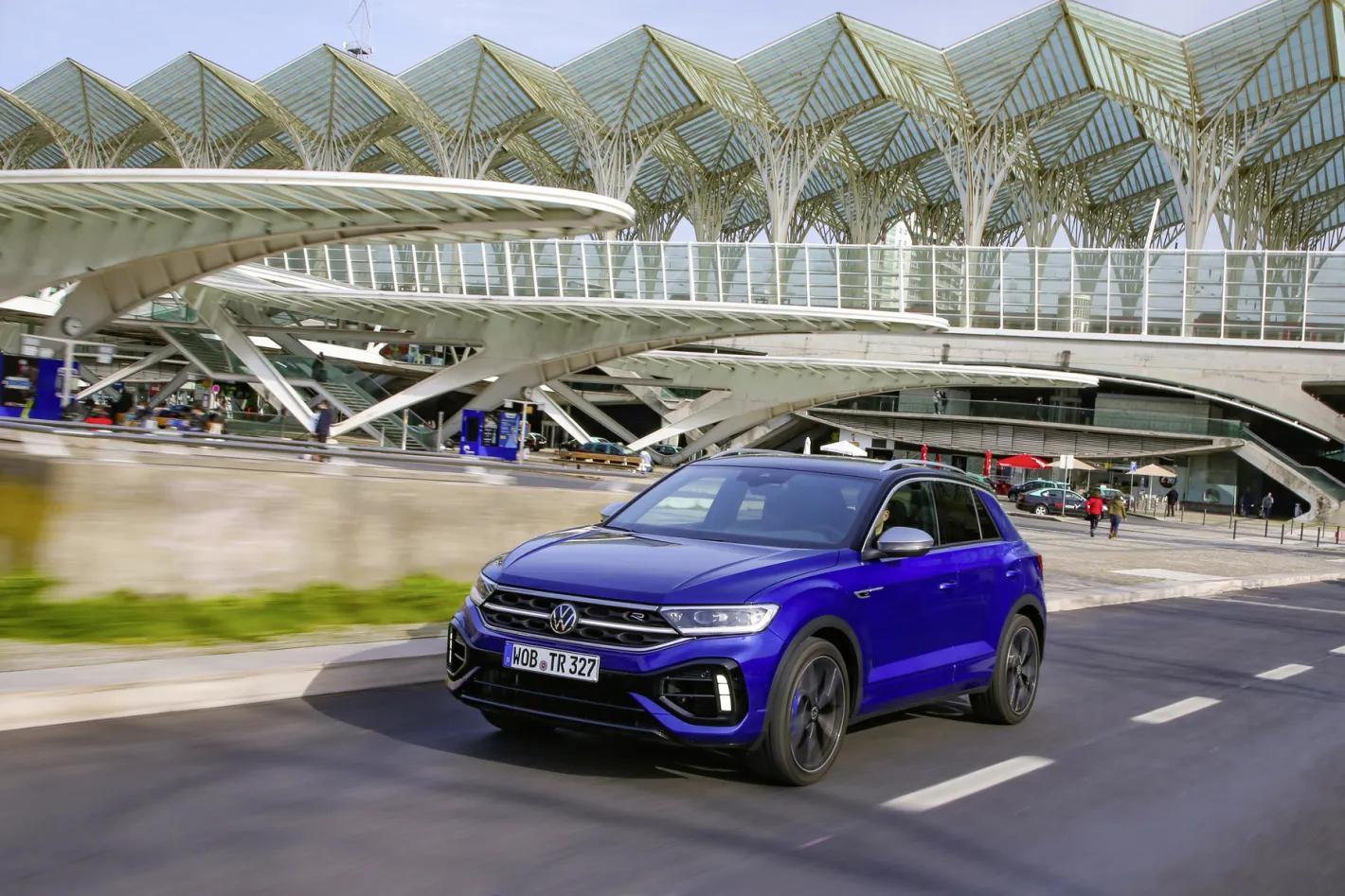 T-Roc in het blauw