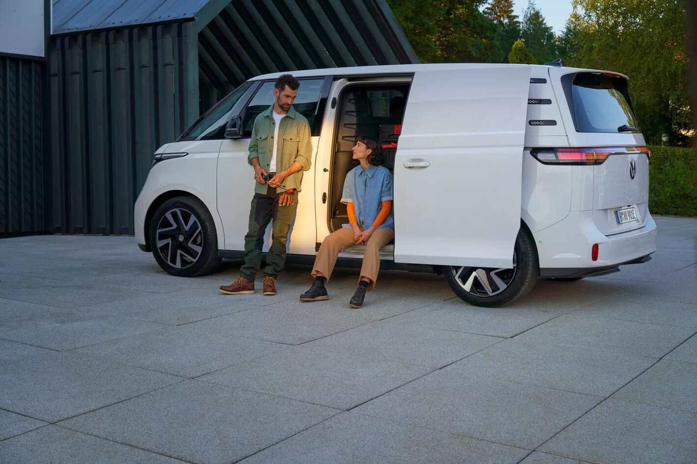 Volkswagen bedrijfsvoertuigen id buzz cargo wit