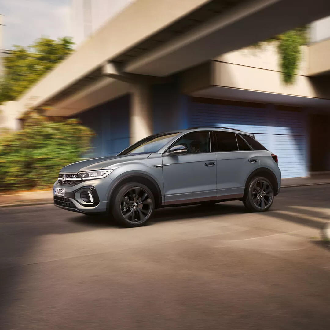 Grijze Volkswagen T-Roc