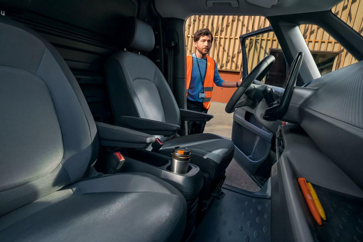 Volkswagen bedrijfsvoertuigen id buzz cargo interieur