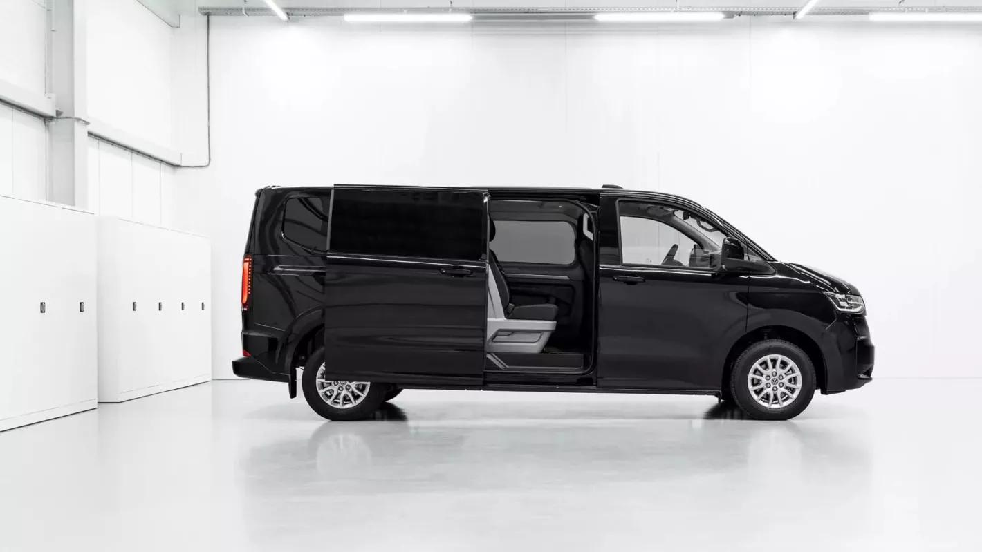 Volkswagen bedrijfsvoertuigen transporter dubbele cabine zwart