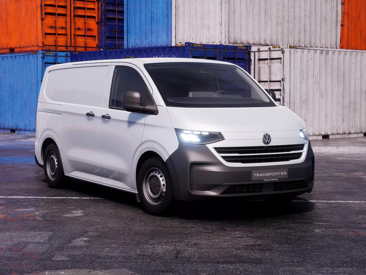Volkswagen bedrijfsvoertuigen transporter combi wit
