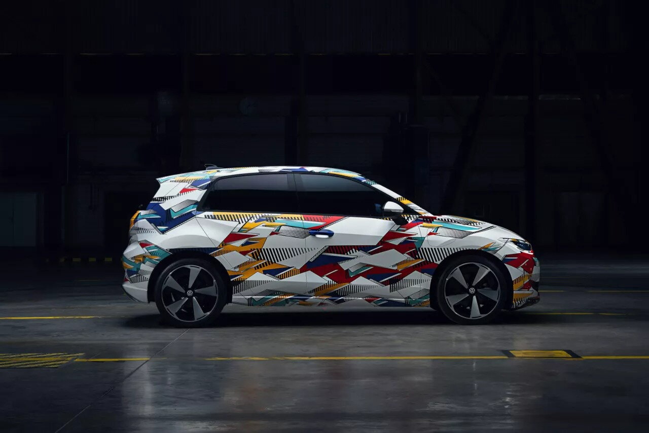 ID. Polo zijkant van de wagen